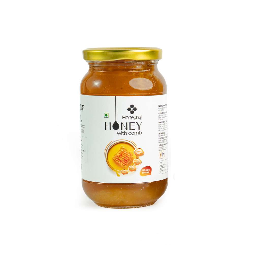 HoneyRaj Honey with Comb 500g